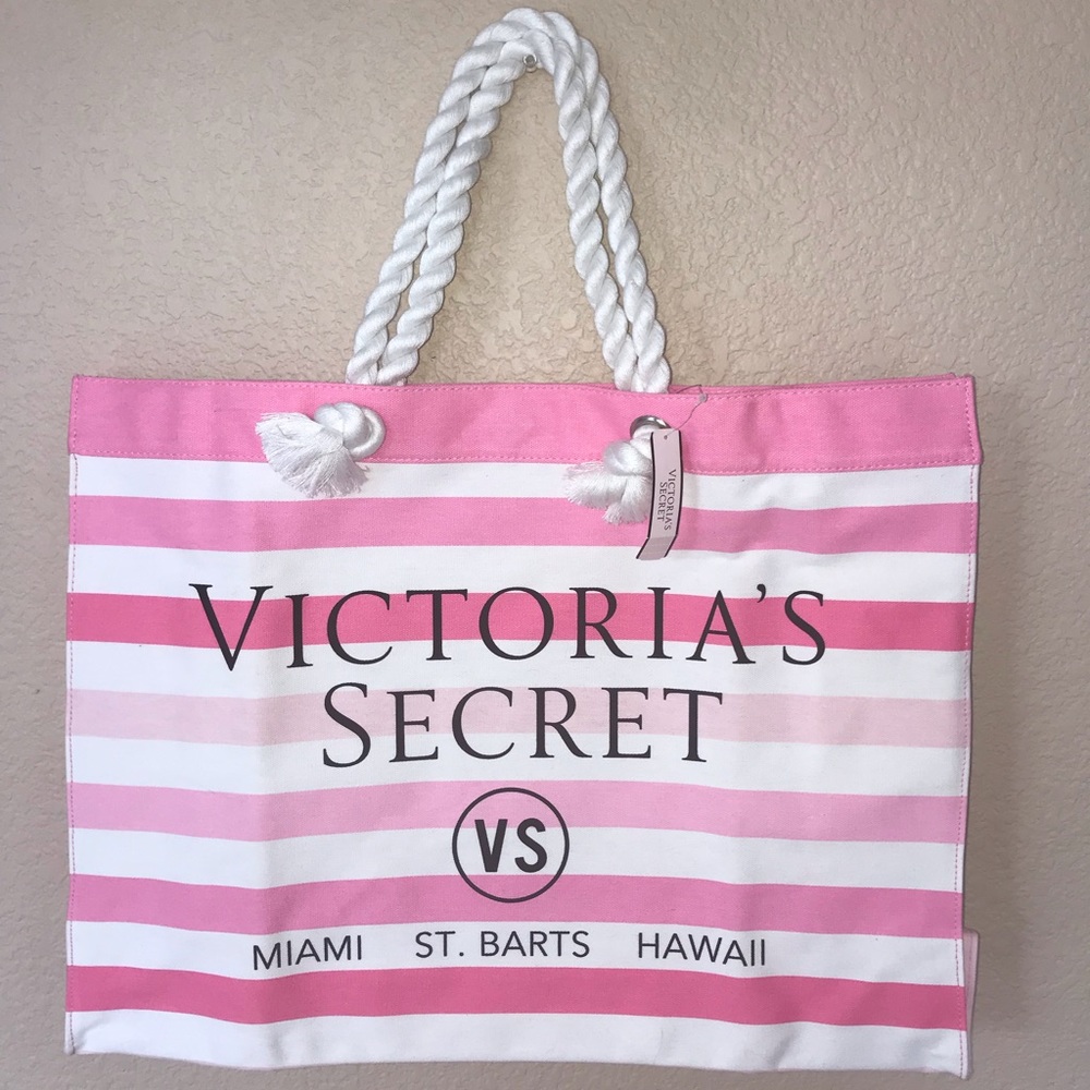 NWT Victoria’s Secret Pink White Tote
